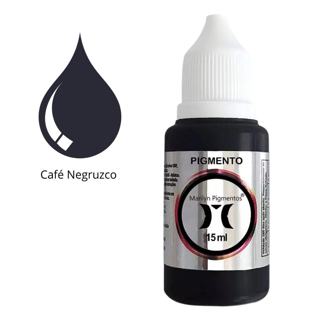 Pigmento Marilyn 15ml para Micropigmentação Café Negruzco