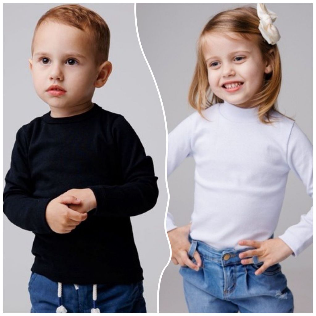 Blusinha Blusa Infantil Canelada Manga Longa do BB 1 até 7 Anos.