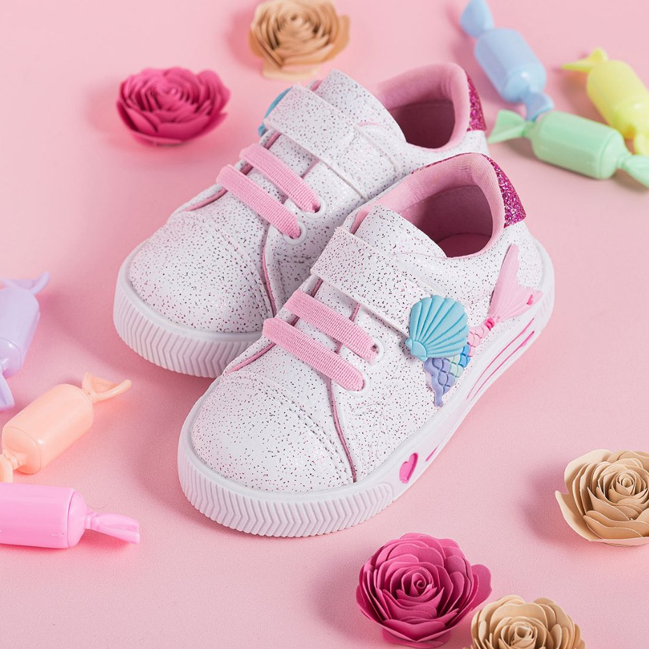 Tênis Menina Infantil Sereia Brilho Criança Colorido Star Bebê Confortável Macio Leve Dia Dia em Oferta na Shopee