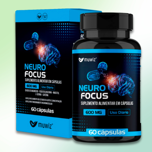 Neuro Focus 600mg Muwiz 60 Cápsulas - Mais Concentração