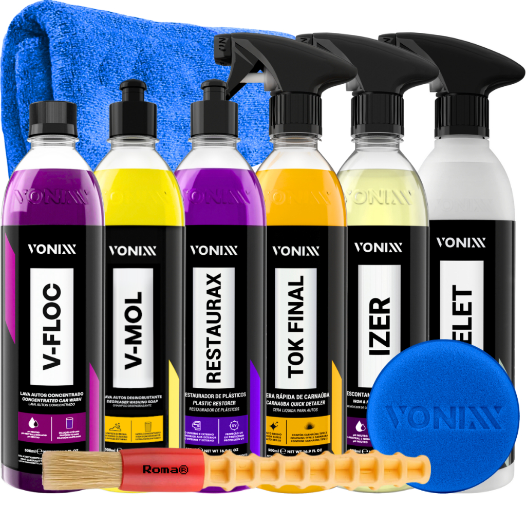 Kit Shampoo V-Mol Desincrustante V-Floc Cera Tok Final Restaurax Delet Izer Vonixx em Oferta na Shopee