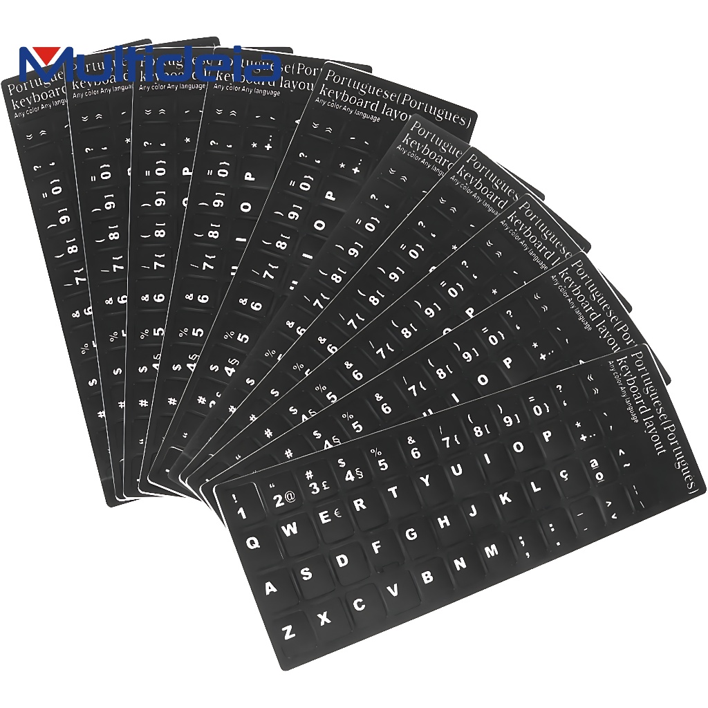 Kit 2 Adesivos Para Teclado Notebook Abnt Abnt2 Português Br Ç em Oferta na Shopee