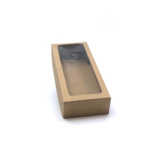 20 Caixas de Papel Cartão ou Kraft Com Visor- 27x11x5 | Para Presentes, Cosméticos ou Artesanatos em Oferta na Shopee