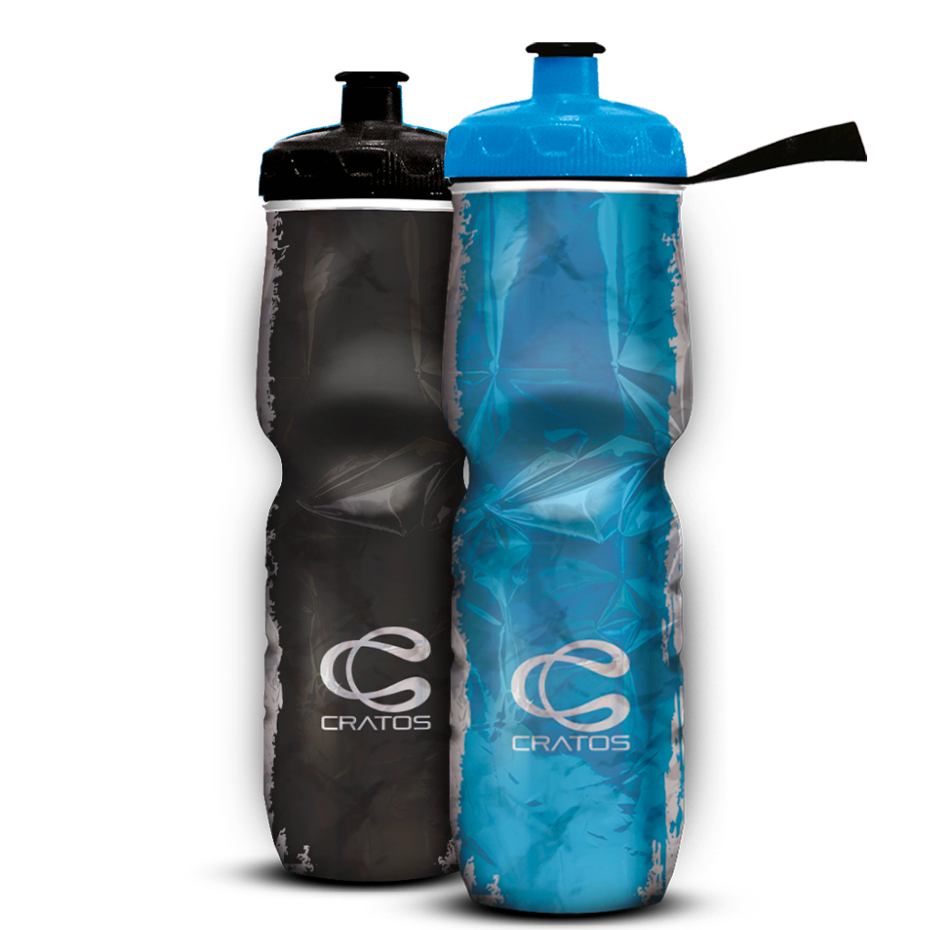 Kit 2 Garrafas Squeeze Caramanhola Térmica Cratos 710ml Bike e Esportes em Oferta na Shopee