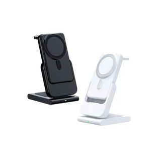 Carregador Indução Dock e Power Bank Magnético 10000Mah 4 em 1 De iphone 12 13 14 15 Apple Watch e AirPods  AGOLD BTE-88