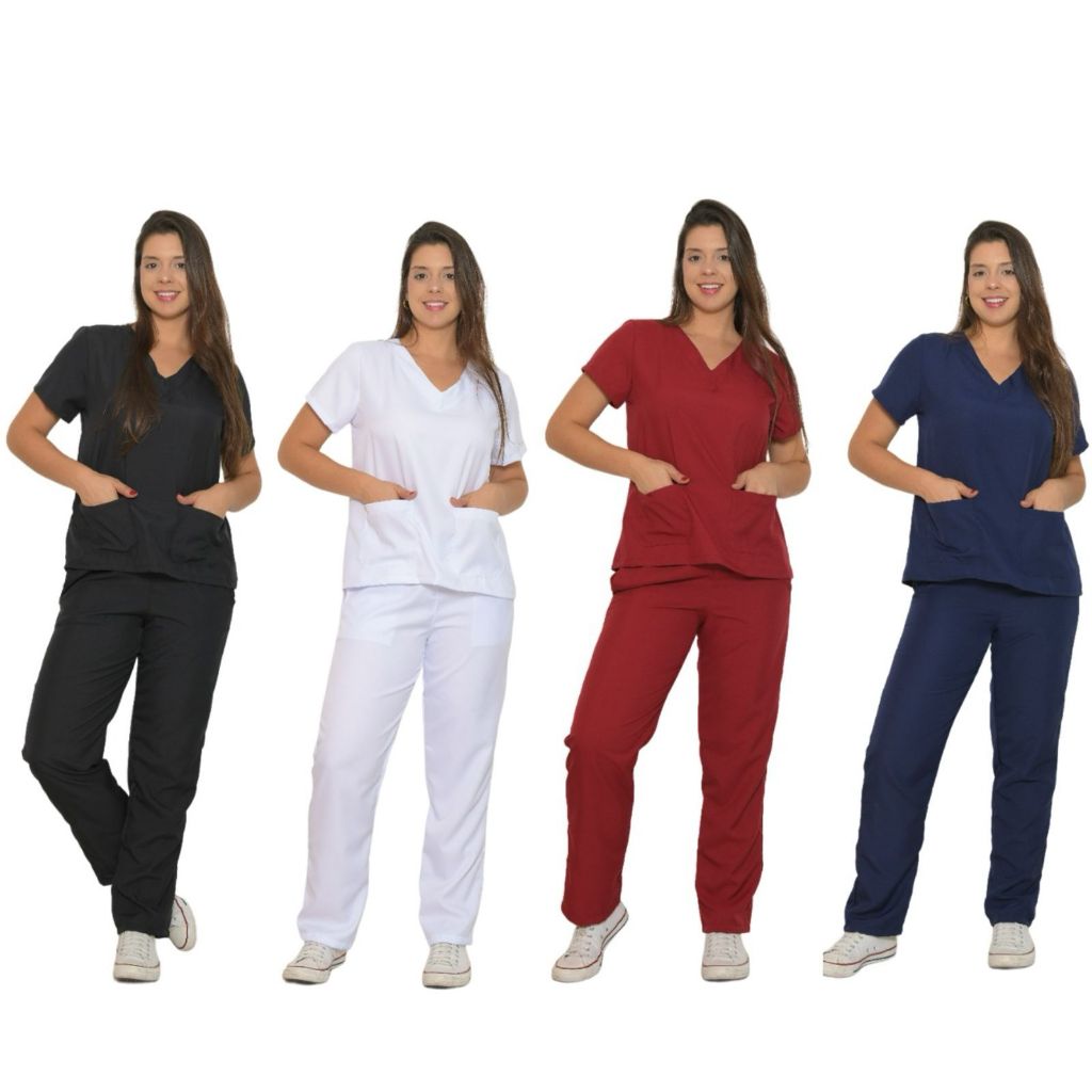 Conjunto Pijama Cirúrgico Unissex Scrub - Uniforme Hospitalar 10