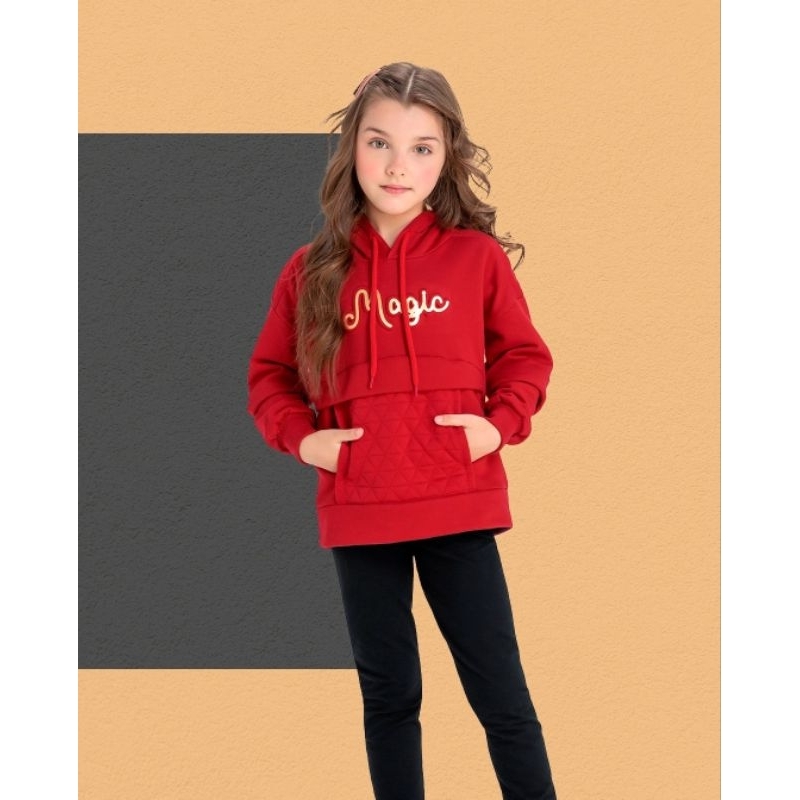 Conjunto Infantil Feminino Casaco Moletom Felpado e Matelassê + Legging Cotton Angerô
