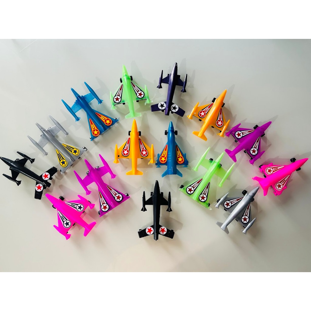 60 Unidades Mini Jato Avião Plástico Lembrancinha Aniversário Criança Sacolinha Surpresa