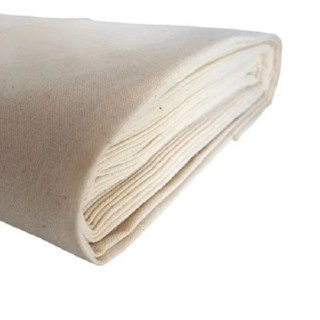 5 Metros Tecido De Algodão Cru Sustentável Para Artesanato, Pintura, Bordados Confecção Oferta Promoção