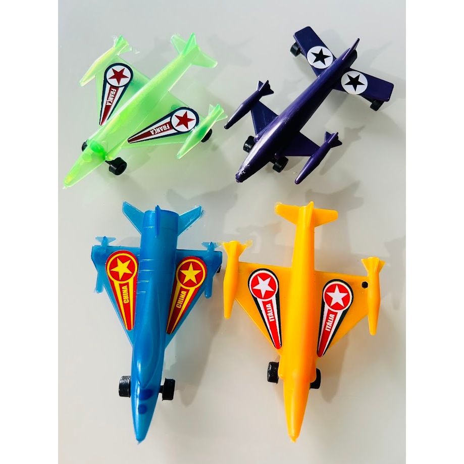 80 Unidades Mini Jato Avião Plástico Lembrancinha Aniversário Criança Sacolinha Surpresa
