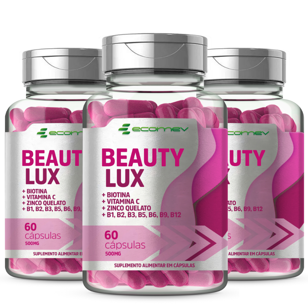 3Un Biotina  + Complexo B Vit C Zinco Quelato Formula Potente Para Crescimento Cabelo Pele Unha