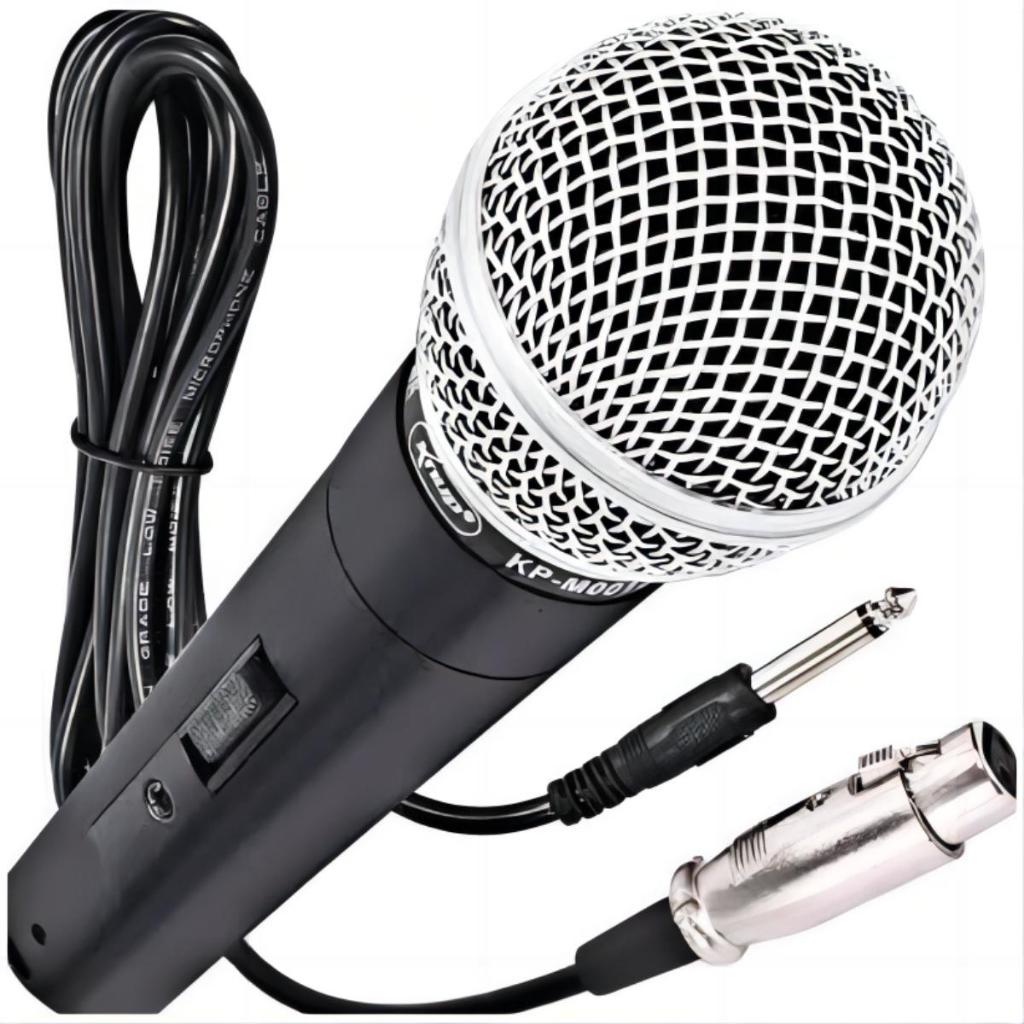 Microfone Dinâmico Com Cabo 2 Metros em Oferta na Shopee
