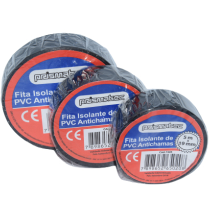Fita Isolante Antichamas 10 5 OU 20 METROS Prismatec (Mais Grossa que as convencionais) em Oferta na Shopee