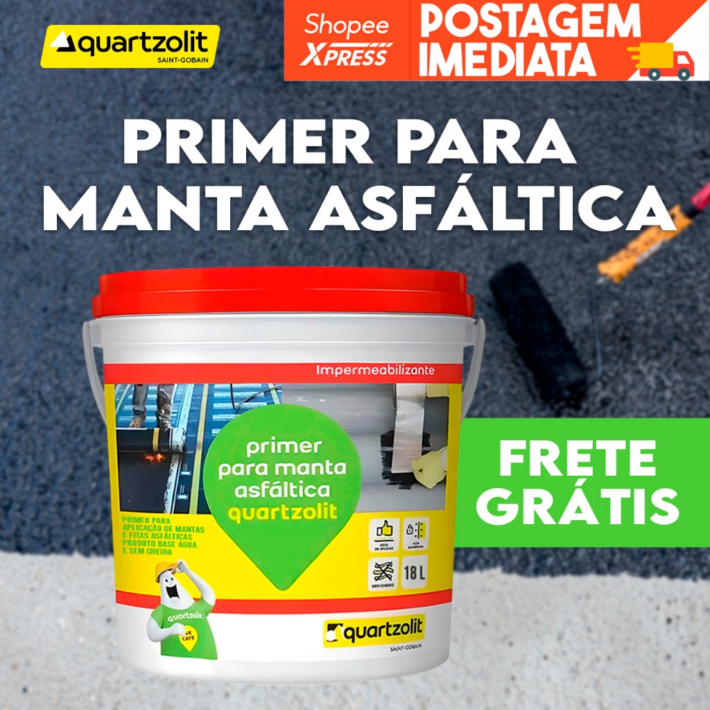 Primer Para Manta Asfáltica 18 Litros - Quartzolit