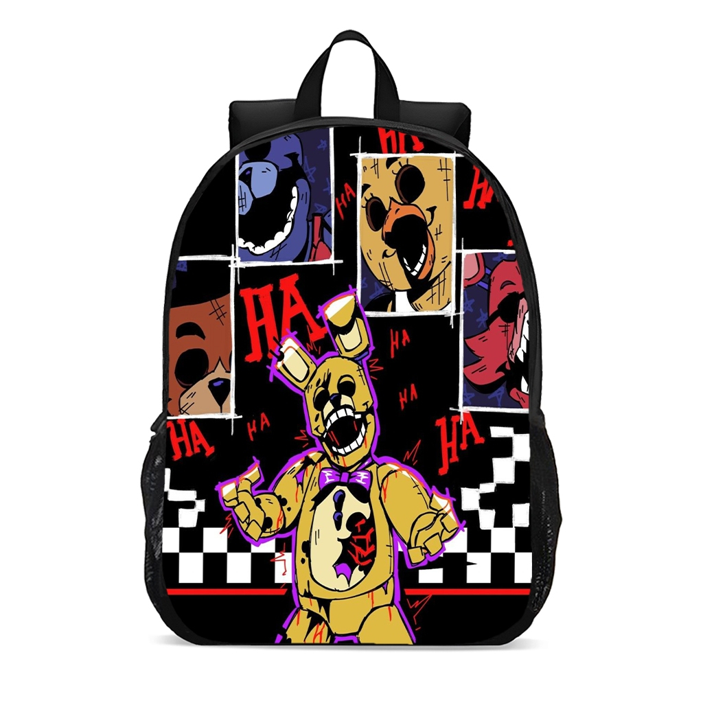 Mochila Escolar Infantil Juvenil five night fnaf jogo filme personagens suspense promoção