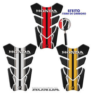 Protetor de Tanque Moto Honda Vermelho, Amarelo, Cinza Efeito Fibra de Carbono Tankpad Universal em Oferta na Shopee