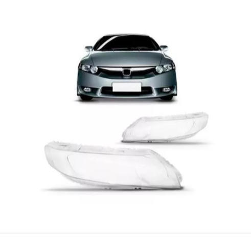 Lente Farol Honda Civic 2007 2008 2009 2010 2011 1 LADO