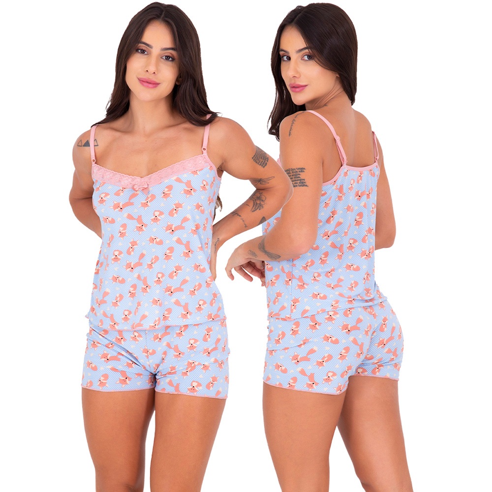 Baby Doll Thays Tecido Refrescante em Oferta na Shopee