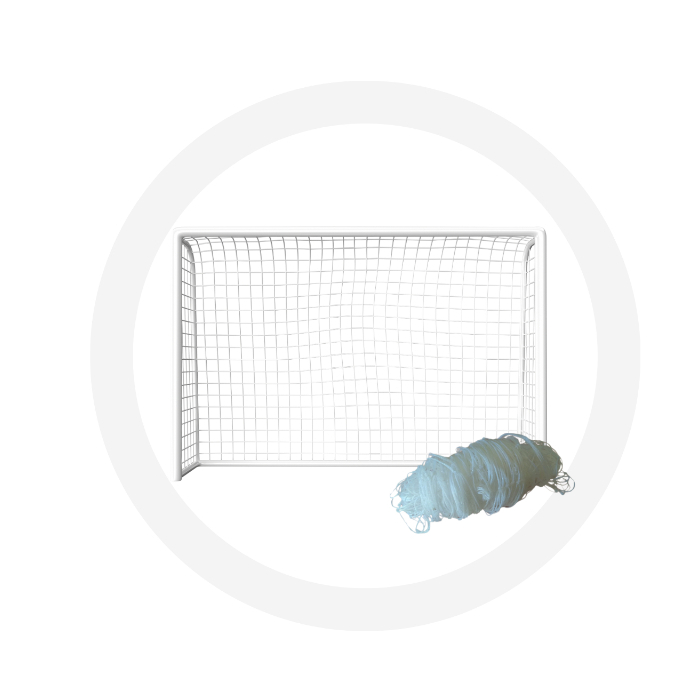 Meio Par Rede De Gol Futsal, Futebol Salão F. 2mm, Proteção U.v, 1unidade.