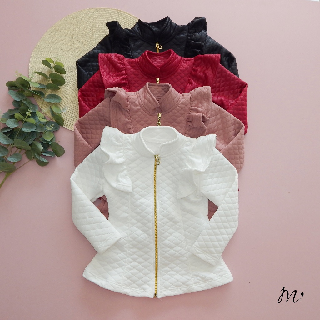 Jaqueta Infantil Matelassê Estilo Blogueirinha Lançamento