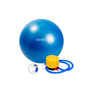 Bola de Ginástica Suíça Yoga Pilates 65cm Bola de Pilates Inflável Anti Estouro Liftness Azul em Oferta na Shopee