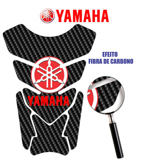 Protetor De Tanque Moto Resinado Tankpad Modelo Yamaha vermelho