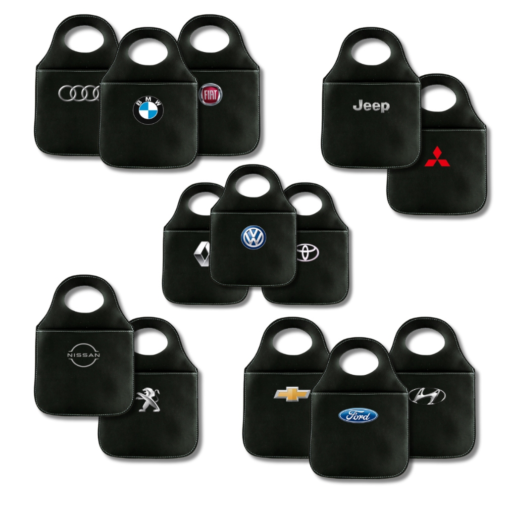 Lixinho Para Carro Organizador Couro Personalizado Universal