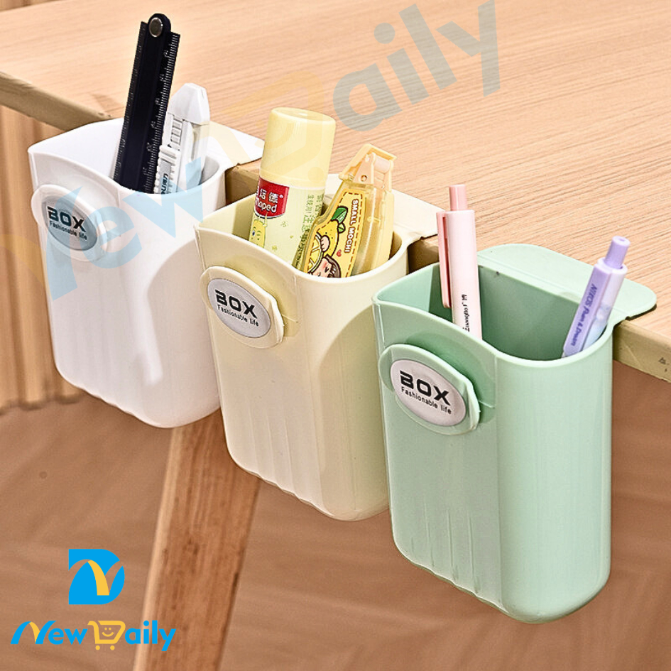 KIT 1/2/5 Organizador De Mesa Porta Lápis Caneta Grande Capacidade e Adesivo Fixador. RY-09 em Oferta na Shopee
