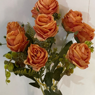 Rosa com 9 flores  (cc902) em Oferta na Shopee