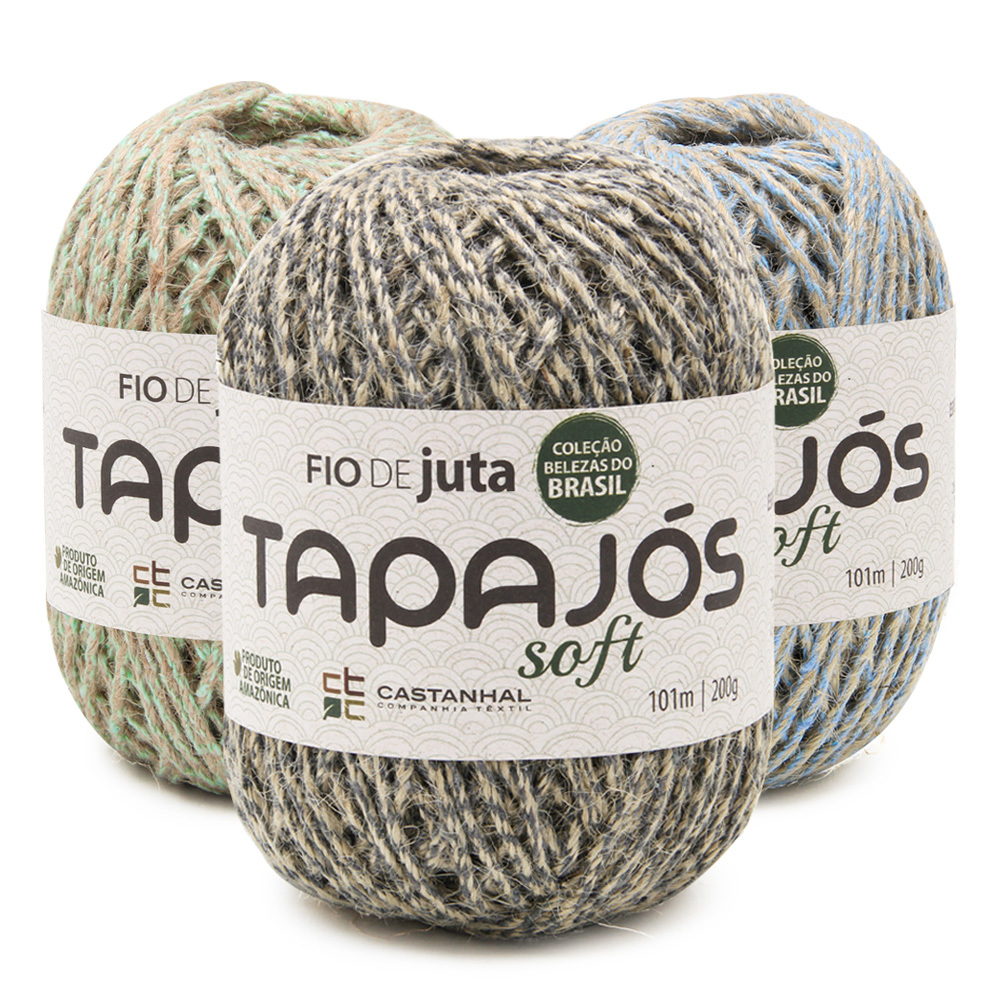 Fio de Juta Tapajós Soft Castanhal 10/4 200g 101 metros TEX 1991