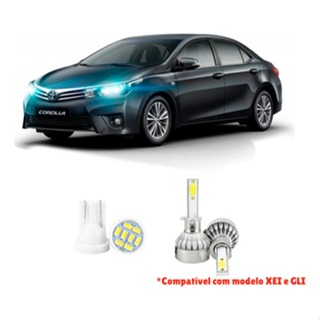 Lampada Led Farol Baixo Toyota Corolla 2015-2017 20000lm em Oferta na Shopee