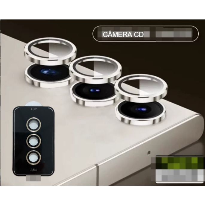KIT Lentes De Câmera CD  Compatível Com SAMSUNG Variados Colorido A14,A34,A54,A15,A35,A55