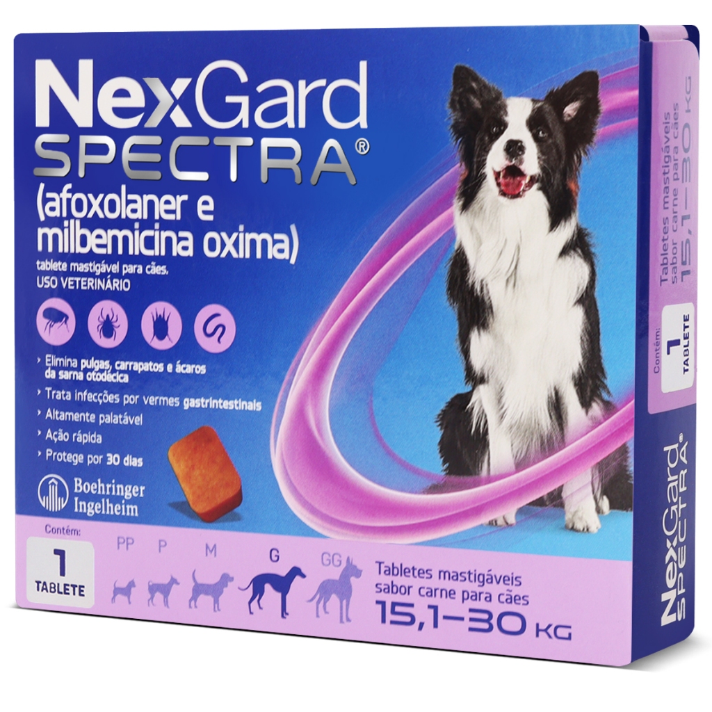 Nexgard Spectra 15,1kg a 30kg Antipulgas e Carrapatos Para Cães em Oferta na Shopee