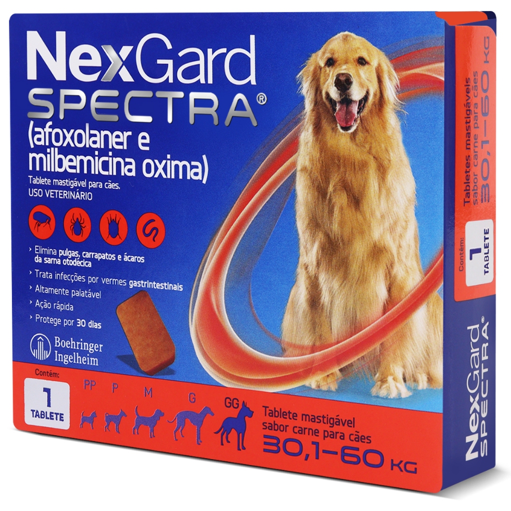 Nexgard Spectra 30,1kg a 60kg Antipulgas e Carrapatos Para Cães em Oferta na Shopee