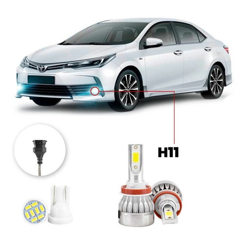 Lampada Farol Milha Led Toyota Corolla 2018 A 2022 20000lm em Oferta na Shopee