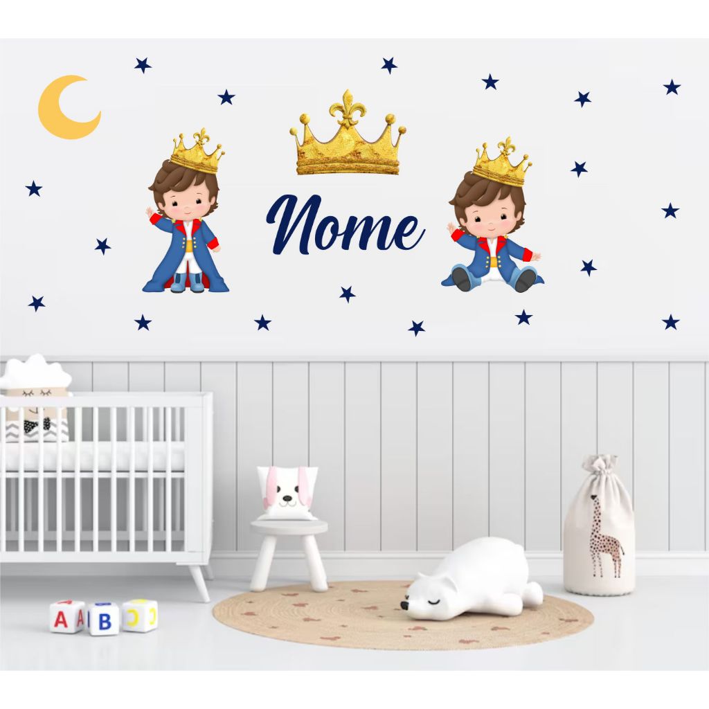 Kit Adesivo de Parede O Pequeno Príncipe  - Adesivo de Parede Decoração Quarto de Menino