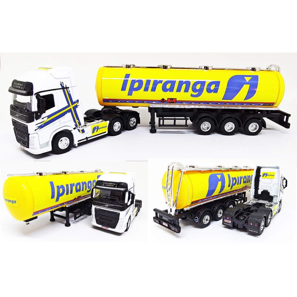 Miniatura Caminhão Volvo FH500 + Tanque Ipiranga