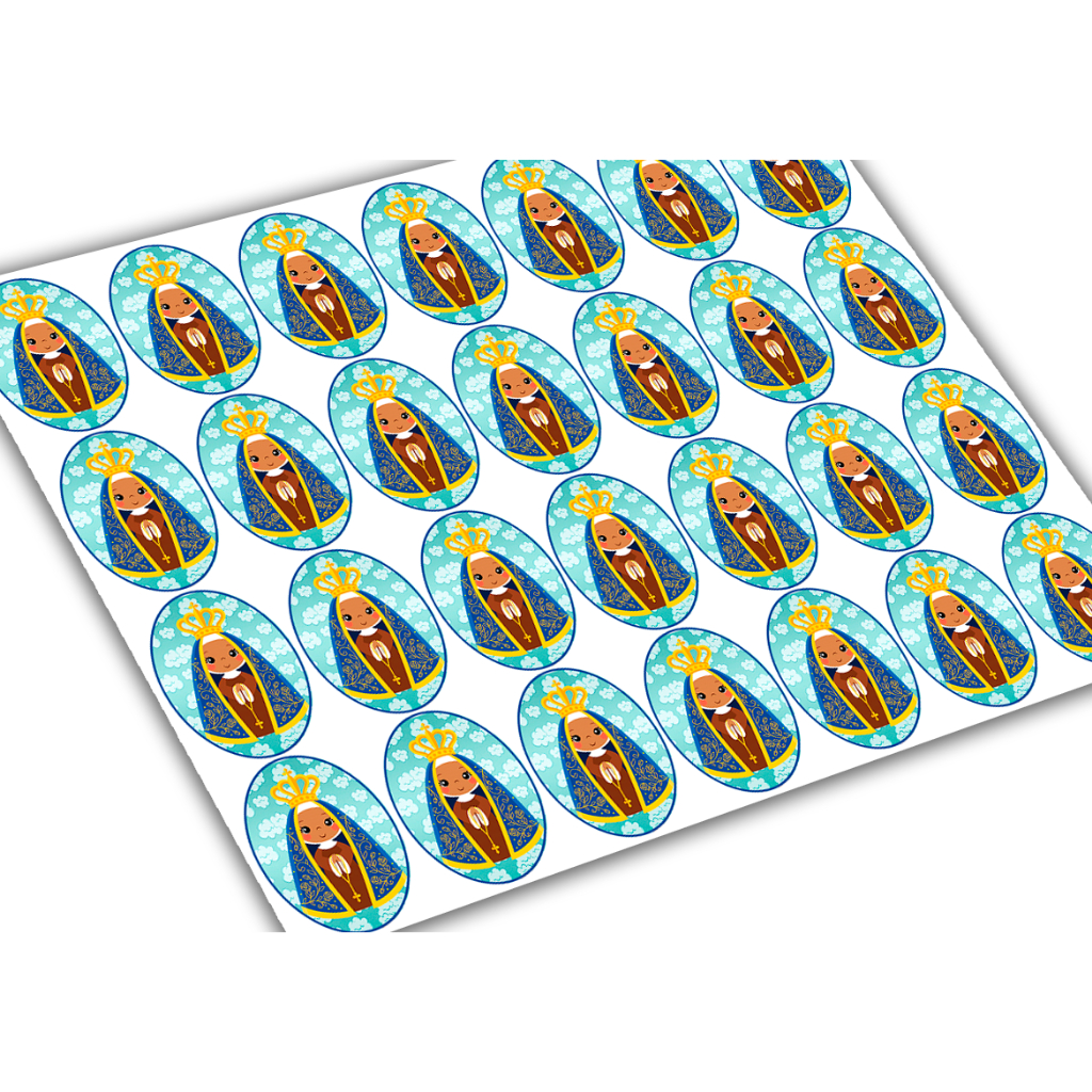 Nossa Senhora Aparecida Papel de Arroz Comestível Para Porta Retrato de chocolate