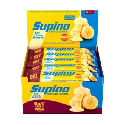 Barra de Fruta Supino Zero - Banana e Chocolate