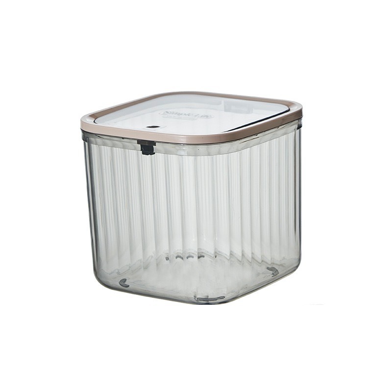 Lata de lixo de mesa Lata de lixo plástica transparente Lata de lixo doméstica Lata de lixo de cozinha com tampa em estilo ins Caixa de armazenamento de alto valor Caixa de imprensa