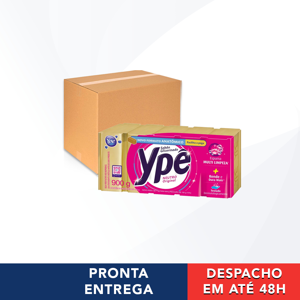 Caixa 50 Barras De 180g Sabão Em Barra Neutro Ype em Oferta na Shopee