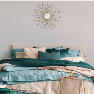 Espelho Decorativo Raio Sol 50cm Dourado Luxo Moderno em Oferta na Shopee