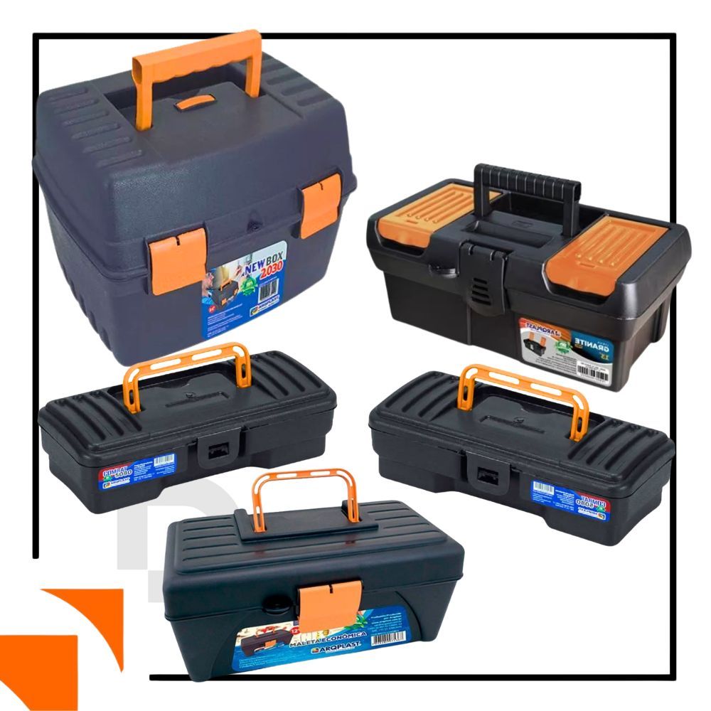 Kit 1/2/3/4/5 Maletas de Ferramentas Reforçada Caixa de Ferramenta Organizadora Multiuso em Oferta na Shopee