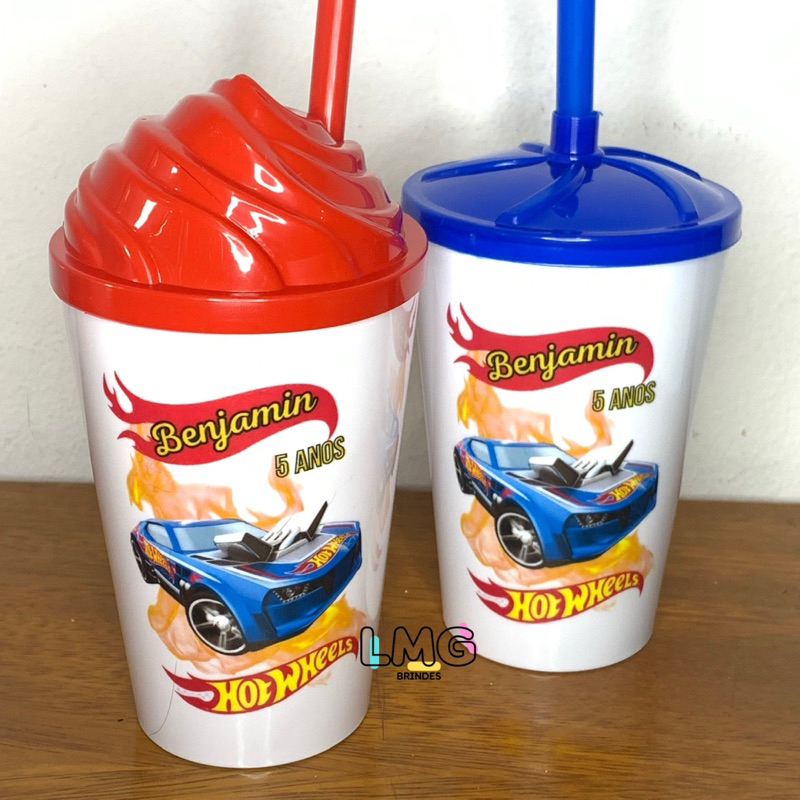 Copo Twister 300ml C/ Tampa e Canudo  Personalizado Lembracinha em Oferta na Shopee