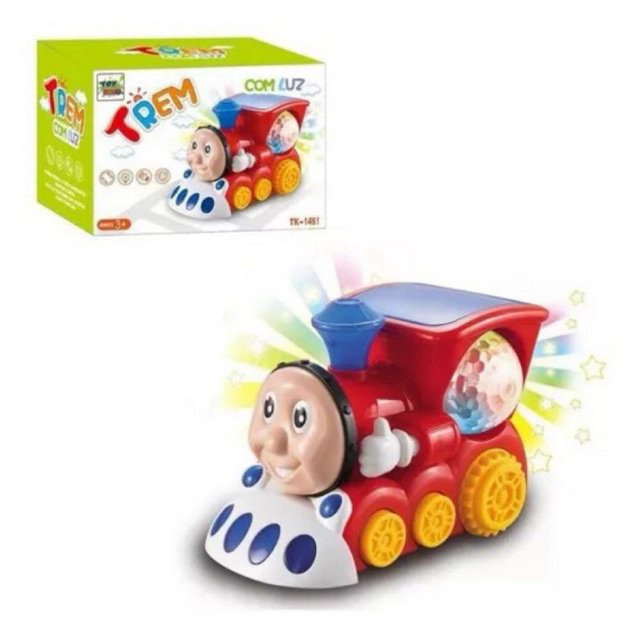 Brinquedo Trem Thomas Trenzinho Infantil Luz Som Bate Volta Cor Sortidos Envio Imediato