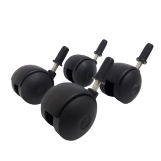 4 Rodinhas giratórias 40mm Pino 6mm preto, Fruteira Gaveteiro + Bucha De 1/2 em Oferta na Shopee