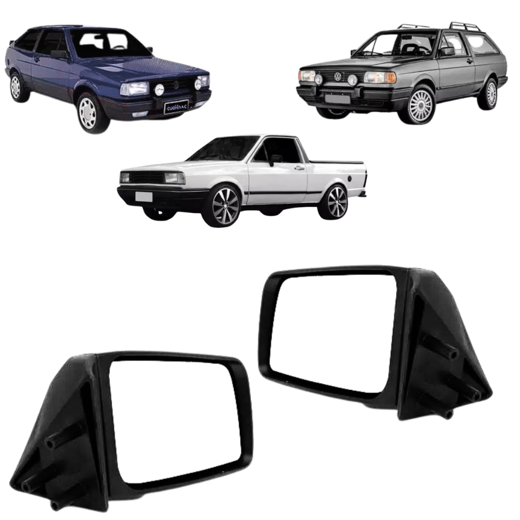 PAR de Retrovisor Gol quadrado Parati Saveiro 1988 1989 1990 1991 1992 1993 1994 VW