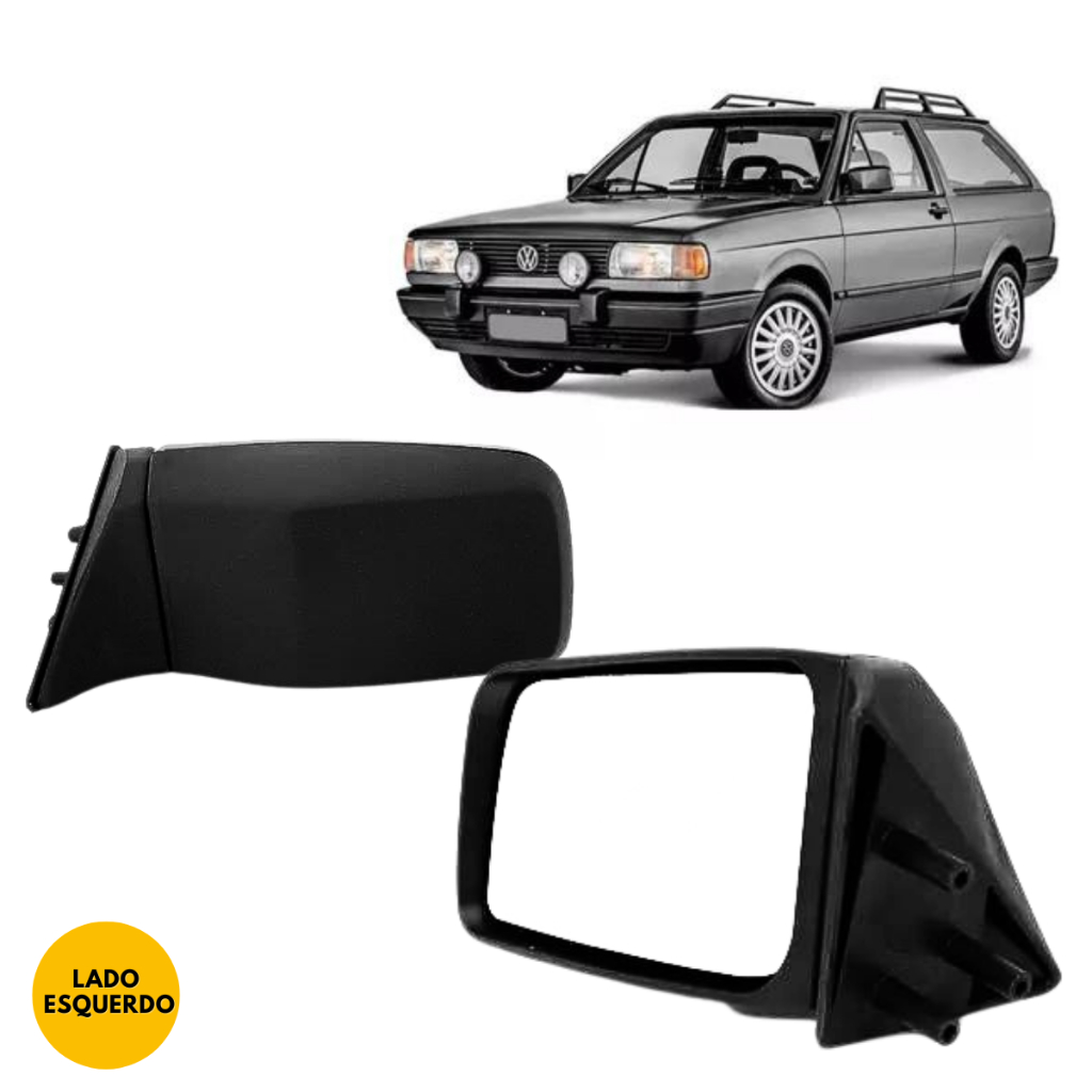 PAR de Retrovisor Gol quadrado Parati Saveiro 1988 1989 1990 1991 1992 1993 1994 VW — imagem 2 de 2