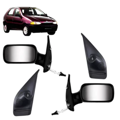 Par Retrovisor e Acabamento Interno Palio e Siena 4 Portas 1996 1997 1998 1999 2000 Com Controle