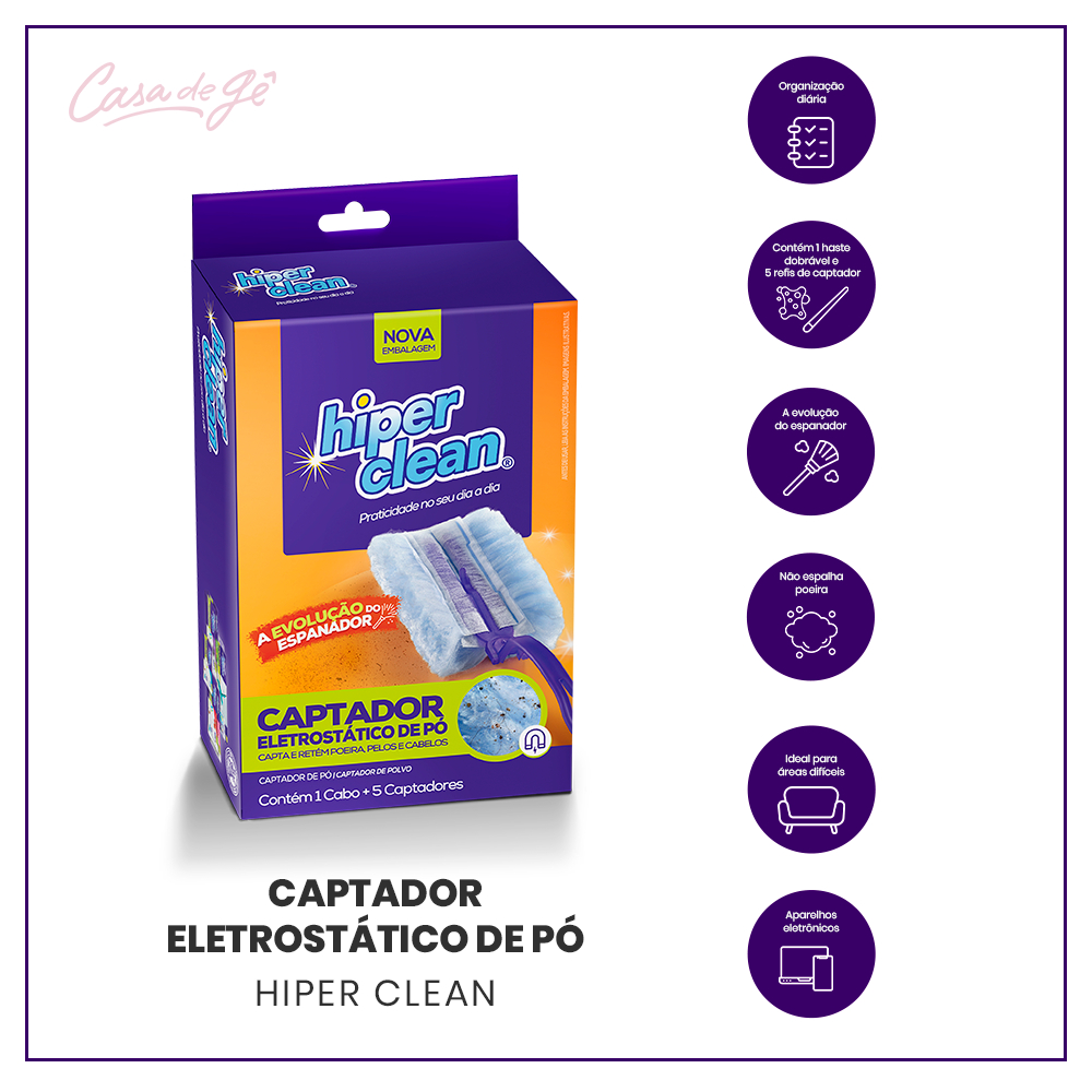 Captador de Poeira Hiper Clean em Oferta na Shopee